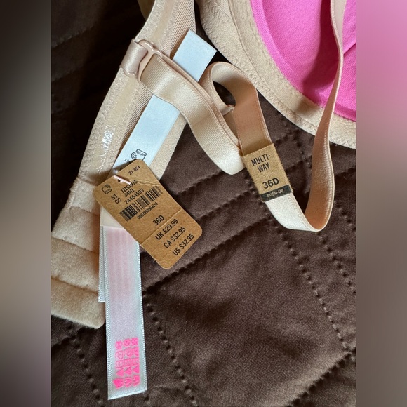 PINK MULTI- WAY Push up bra. - Picture 2 of 3